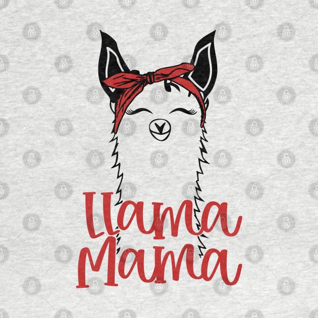 Llama Mama Cute Llama T-Shirt For Llama Lovers by maximfox